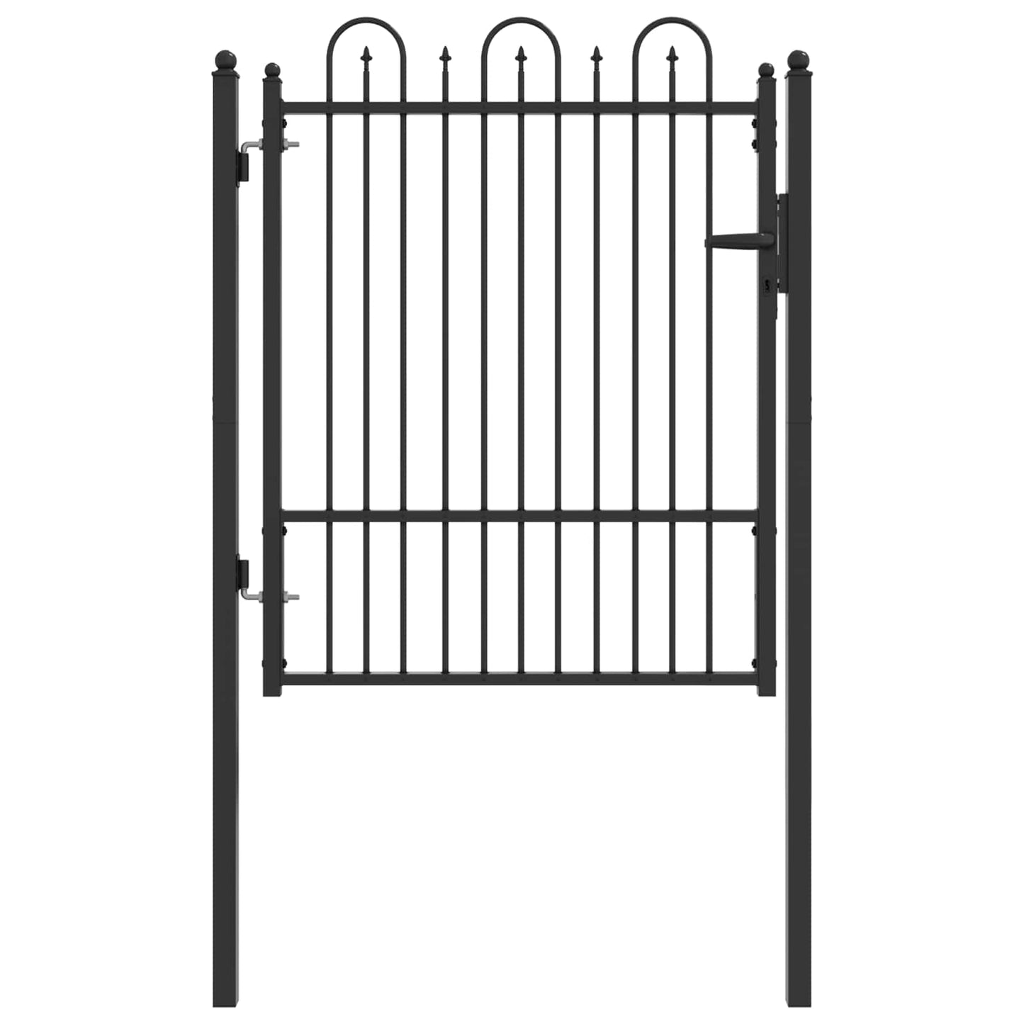 Hegnport HORST 100 x 125 cm Metal Sort Låses