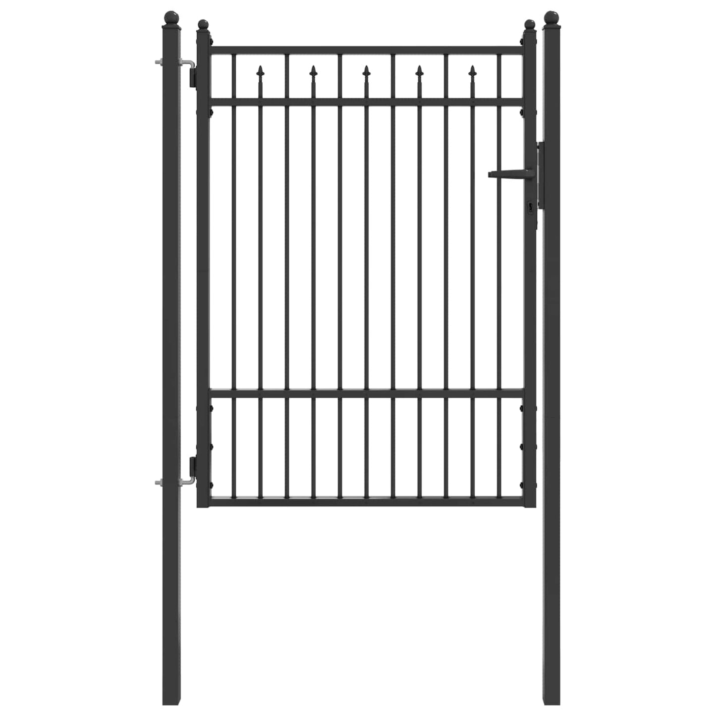 Hegnport HORST 100 x 125 cm Metal Sort Låses