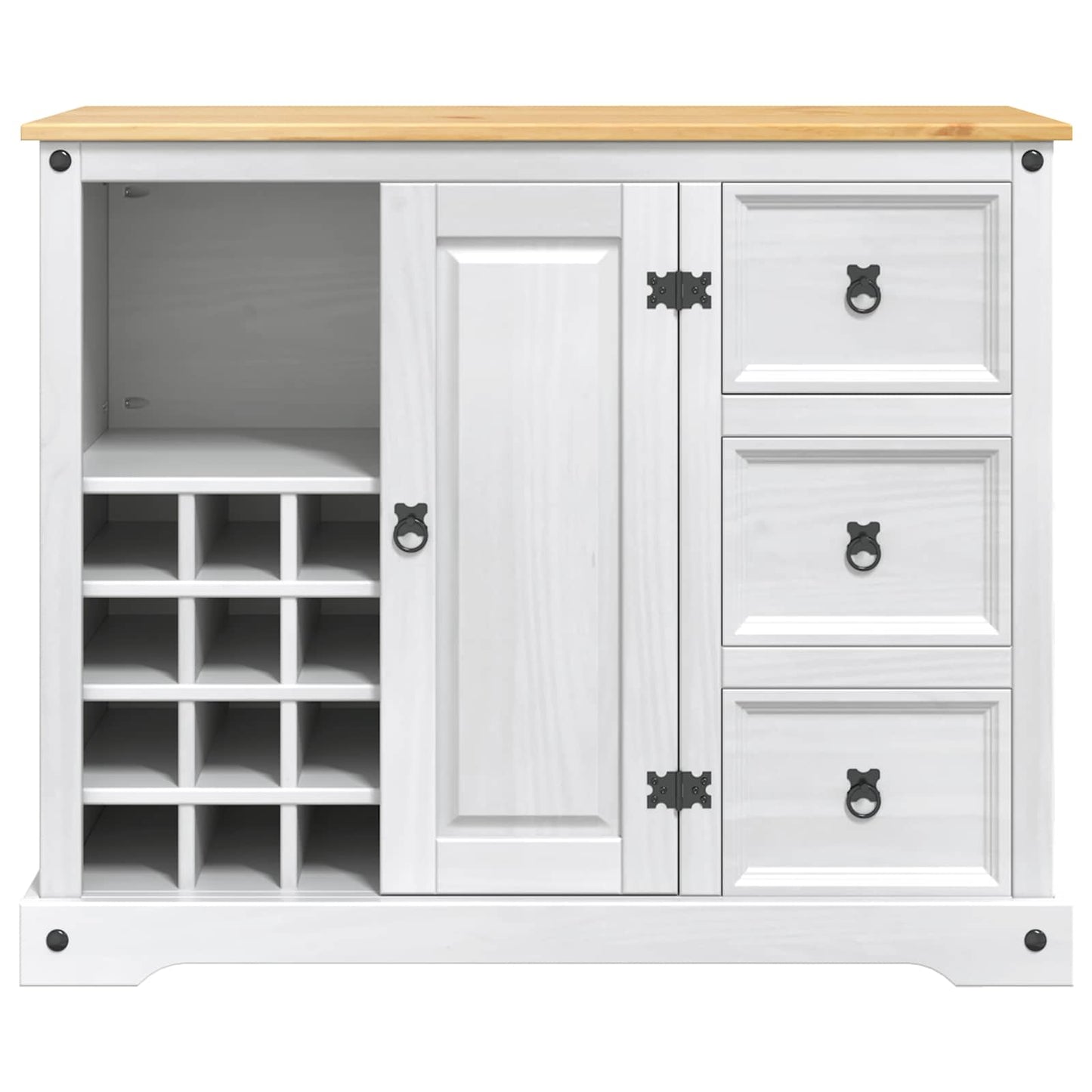 Køkkenopbevaring Hvid og Honning Voks 112 x 70 x 91,5 cm