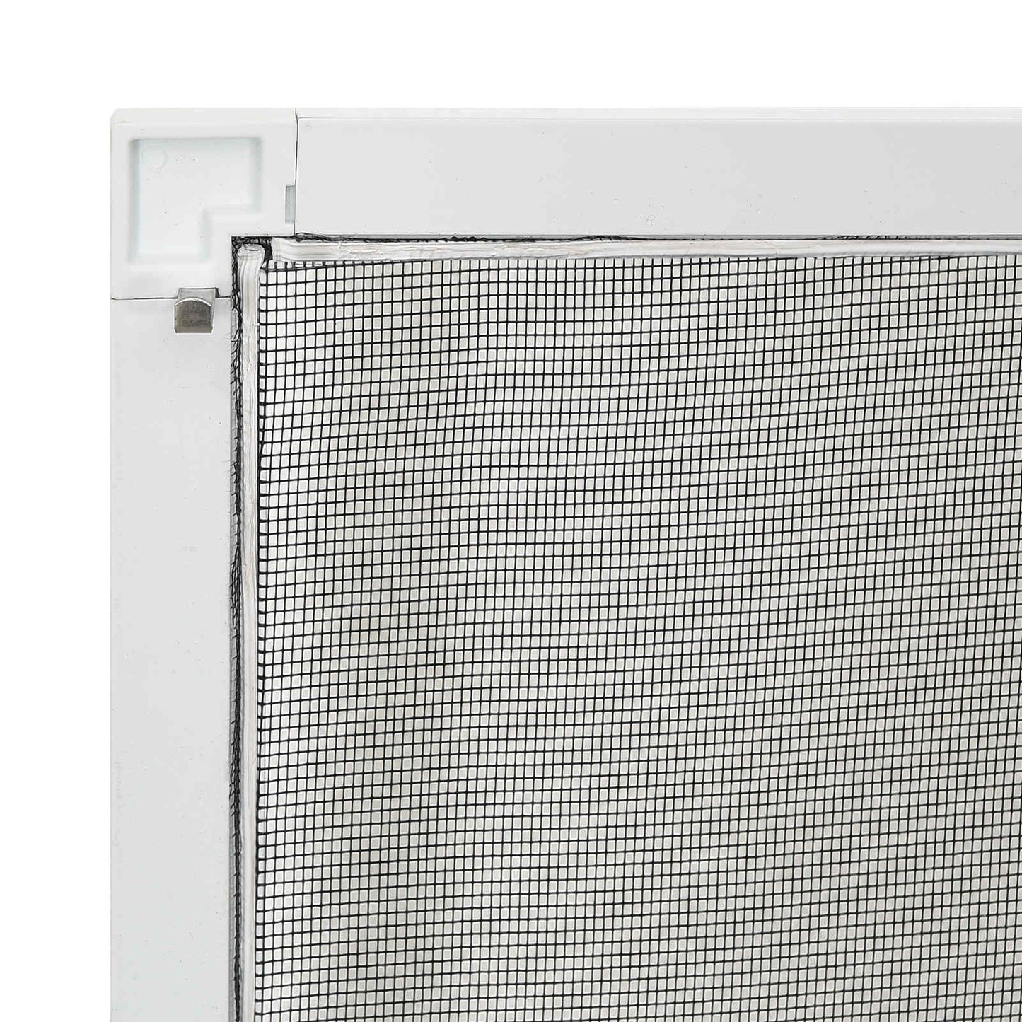 Insektnet til vinduer Hvid 120 x 140 cm Aluminium og glasfiber