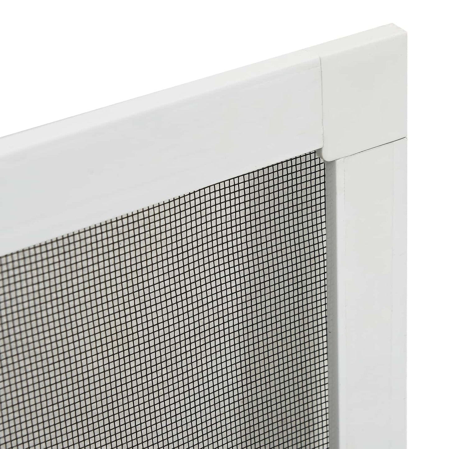 Insektnet til vinduer Hvid 130 x 150 cm Aluminium og glasfiber
