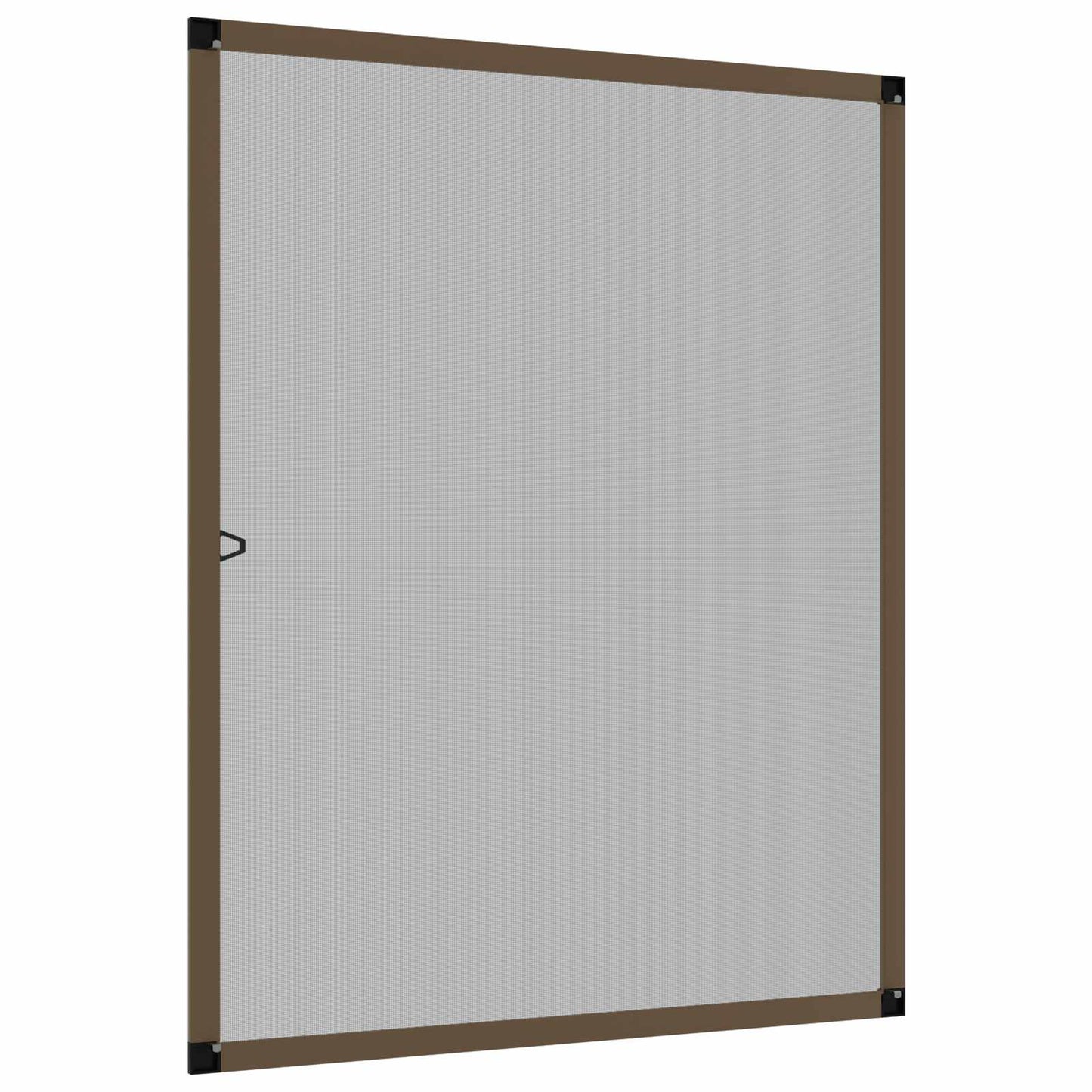 Insektnet til vinduer Brun 110 x 130 cm Aluminium og glasfiber