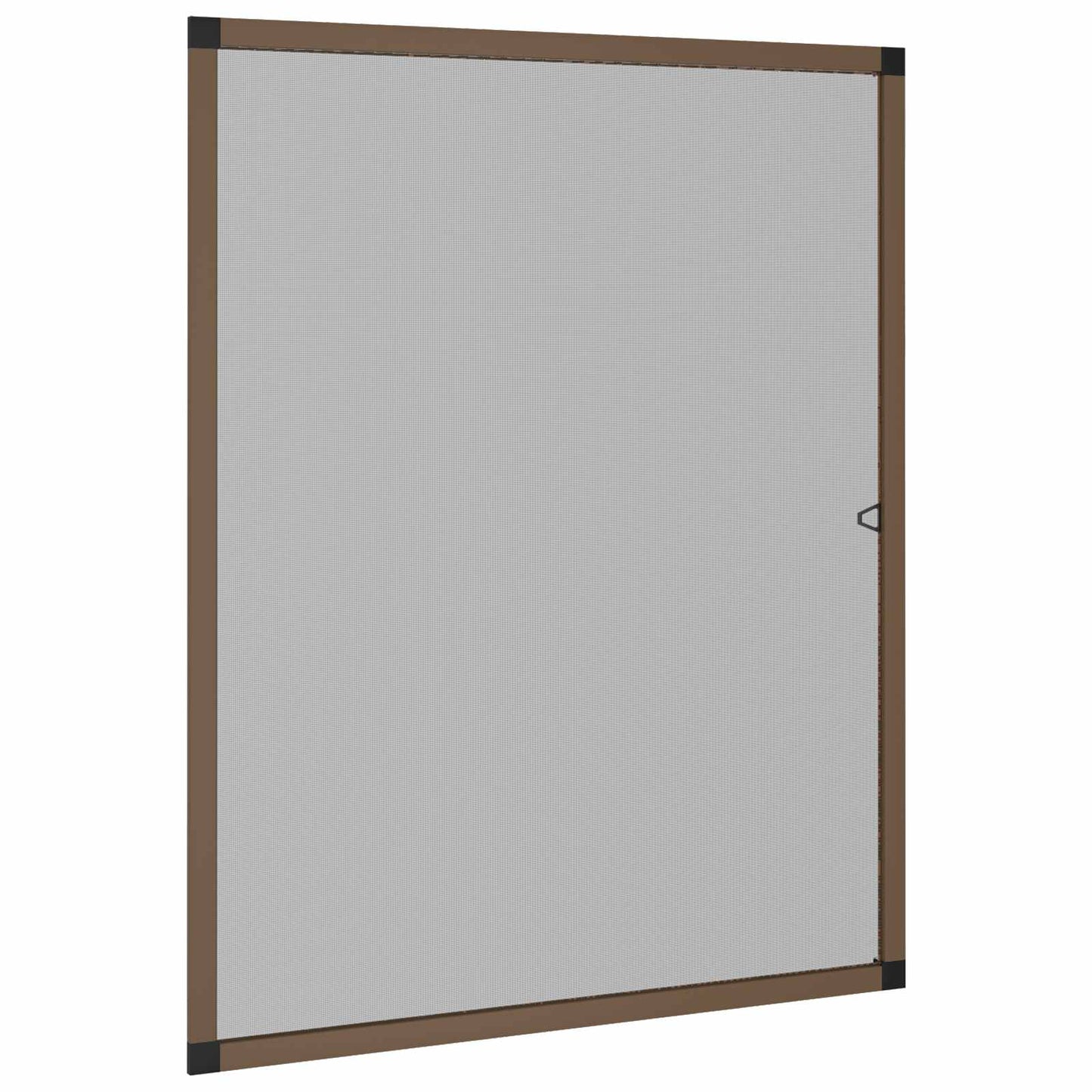 Insektnet til vinduer Brun 120 x 140 cm Aluminium og glasfiber