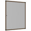 Insektnet til vinduer Brun 120 x 140 cm Aluminium og glasfiber