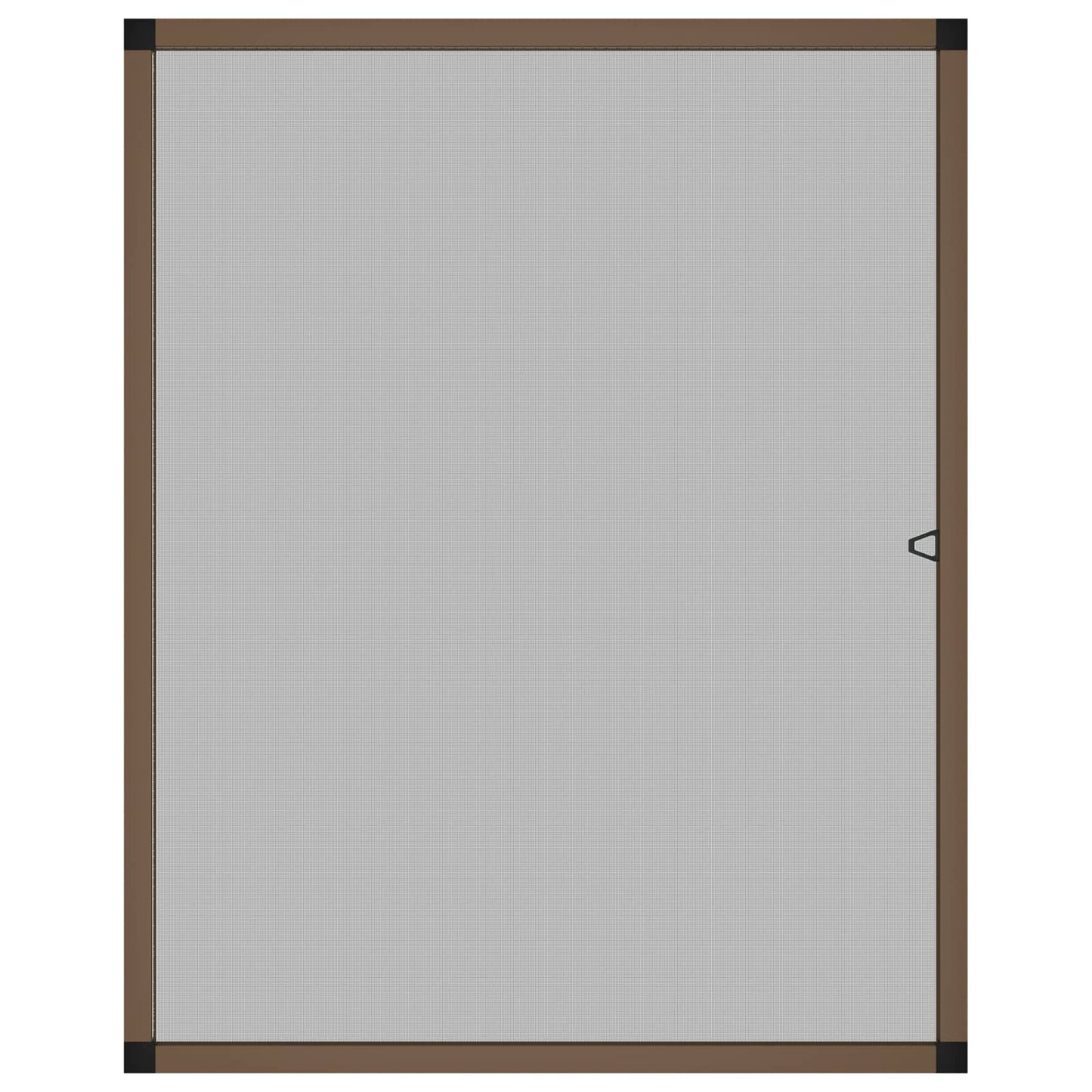 Insektnet til vinduer Brun 130 x 150 cm Aluminium og glasfiber
