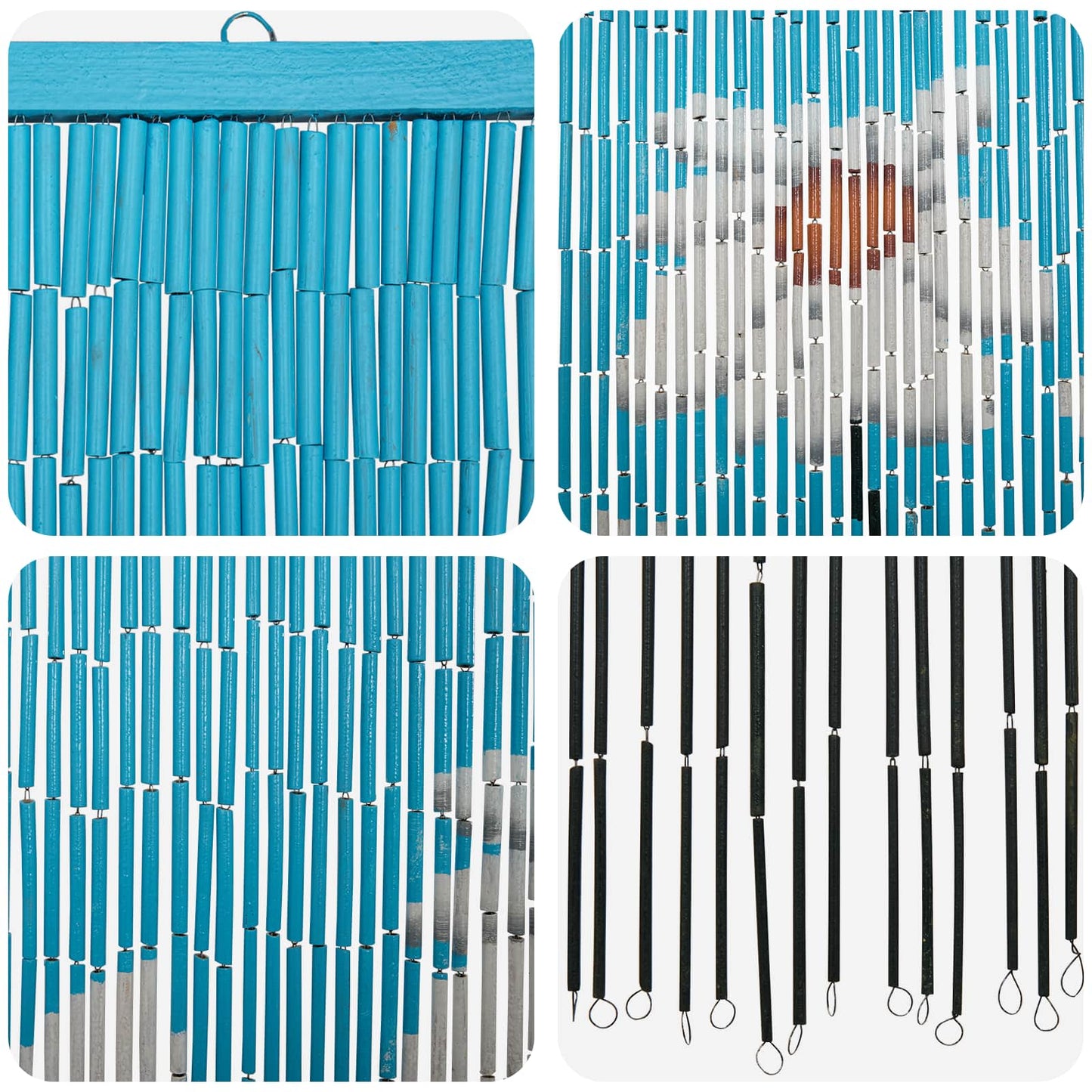 Insekt Dør Gardin flerfarvet 200 x 90 cm Bambus