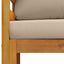Sektionelt hjørnesofa med puder 100 % polyester Solid-Acacia