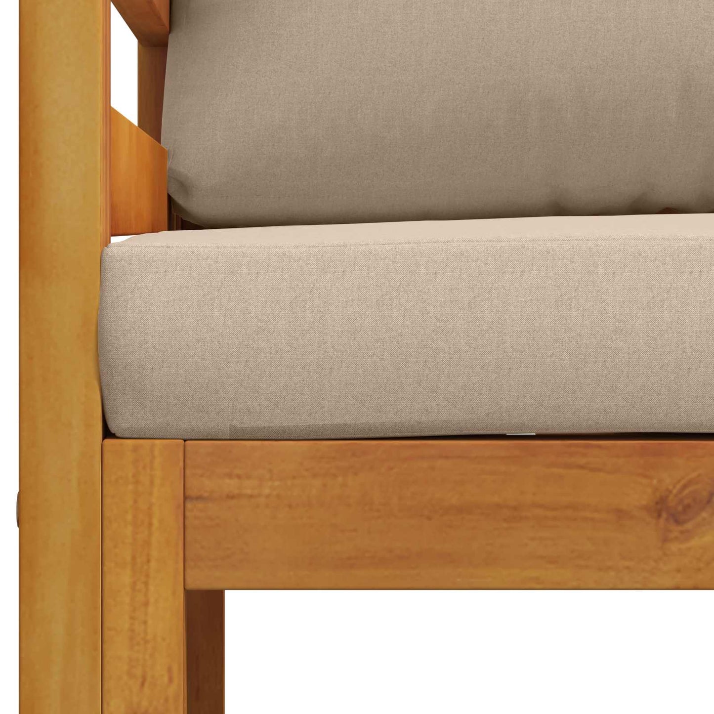Sektionelt hjørnesofa med puder 100 % polyester Solid-Acacia