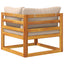 Sektionelt hjørnesofa med puder 100 % polyester Solid-Acacia