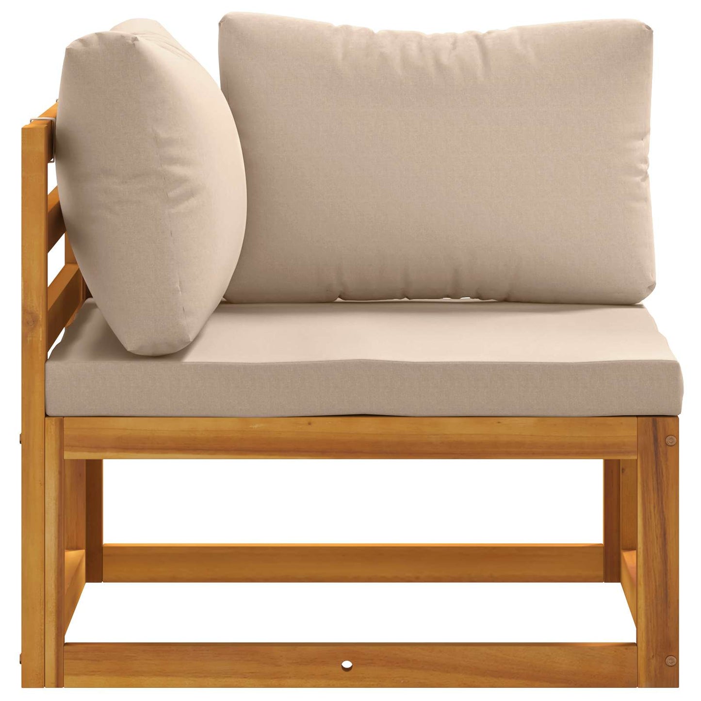 Sektionelt hjørnesofa med puder 100 % polyester Solid-Acacia