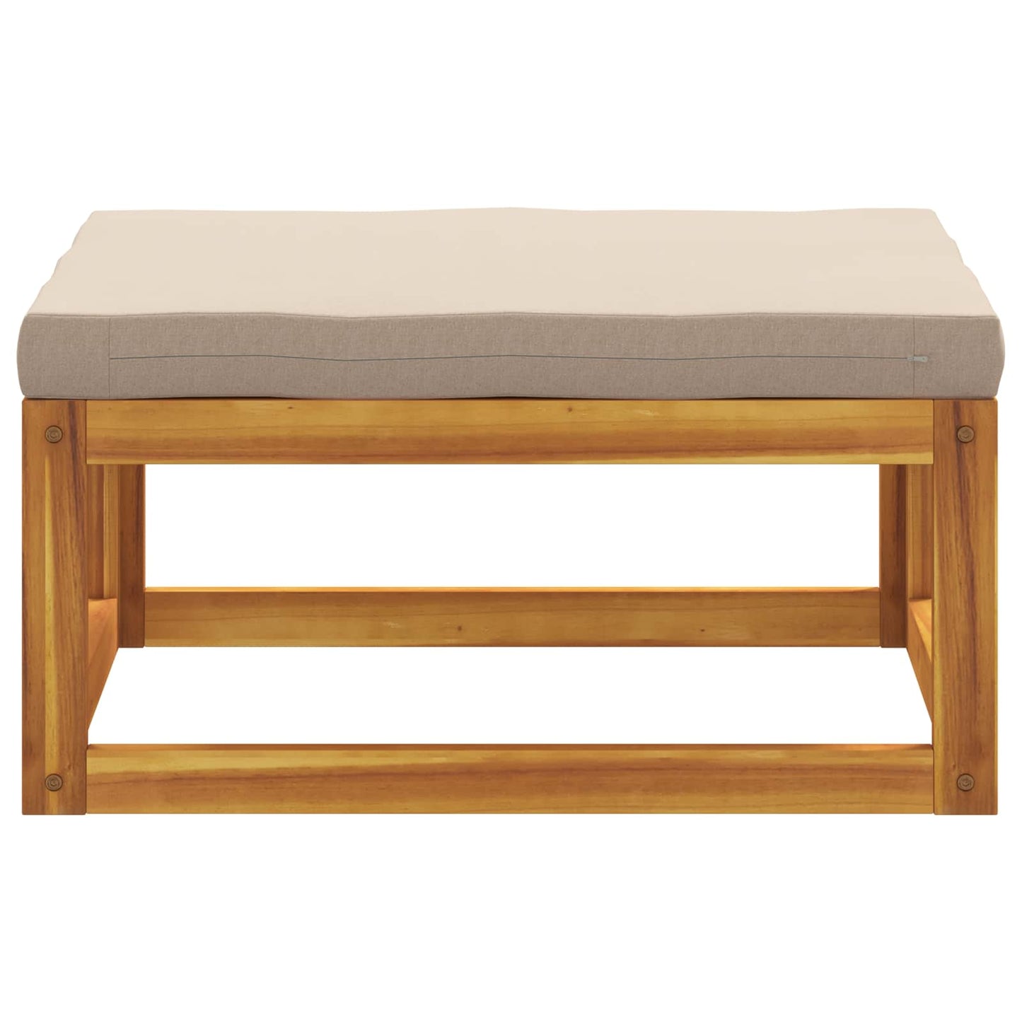 Modulær fodskammel med hynder 100 % polyester Solid-Acacia