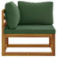 Sektionelt hjørnesofa med puder 100 % polyester Solid-Acacia