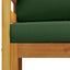 Modulær lænestol med hynder 100 % polyester Solid-Acacia