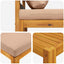 3 stk. Modulsofasæt med hynder 100 % polyester Solid-Acacia
