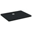 Brusebund Tray med Dots 90 x 70 x 4 cm ABS Sort