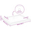 Brusebund Tray med Dots 100 x 80 x 4 cm ABS Sort