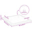 Brusebund Tray med Dots 90 x 90 x 4 cm ABS Sort