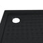 Brusebund Tray med Dots 80 x 80 x 4 cm ABS Sort