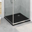 Brusebund Tray med Dots 80 x 80 x 4 cm ABS Sort
