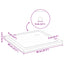Brusebund Tray med Dots 80 x 80 x 4 cm ABS Sort