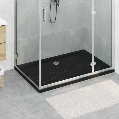 Brusebund Tray med Dots Sort 120 x 80 x 4 cm ABS