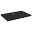 Brusebund Tray med Dots 120 x 80 x 4 cm ABS Sort