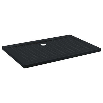 Brusebund Tray med Dots Sort 120 x 80 x 4 cm ABS
