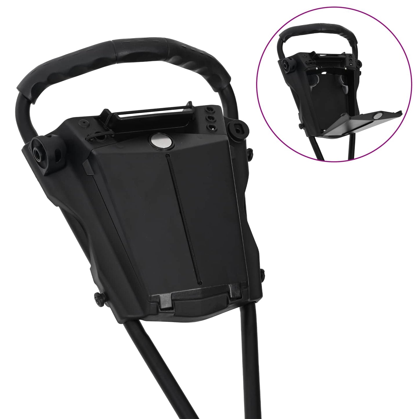 Golf Trolley Sort 95 x 60 x 130 cm Jern