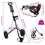 Golf Trolley Sort 66 x 65 x 112 cm Jern