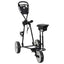 Golf Trolley med sæde Sort og Hvid 100 x 60 x 130 cm Jern