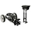 Golf Trolley med sæde Sort og Hvid 100 x 60 x 130 cm Jern