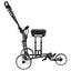 Golf Trolley med sæde Sort og Hvid 100 x 60 x 130 cm Jern