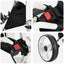 Golf Trolley Sort og Hvid 100 x 69 x 114 cm Aluminium