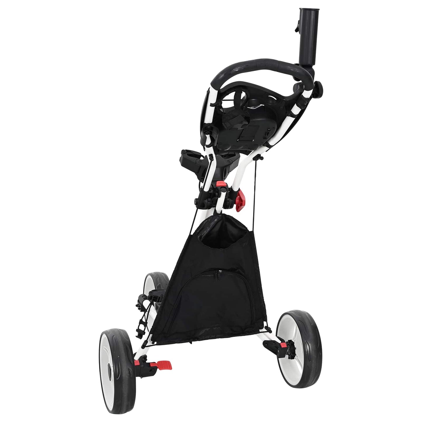 Golf Trolley Sort og Hvid 100 x 69 x 114 cm Aluminium