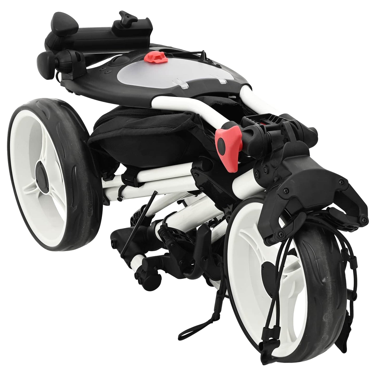 Golf Trolley Sort og Hvid 100 x 69 x 114 cm Aluminium