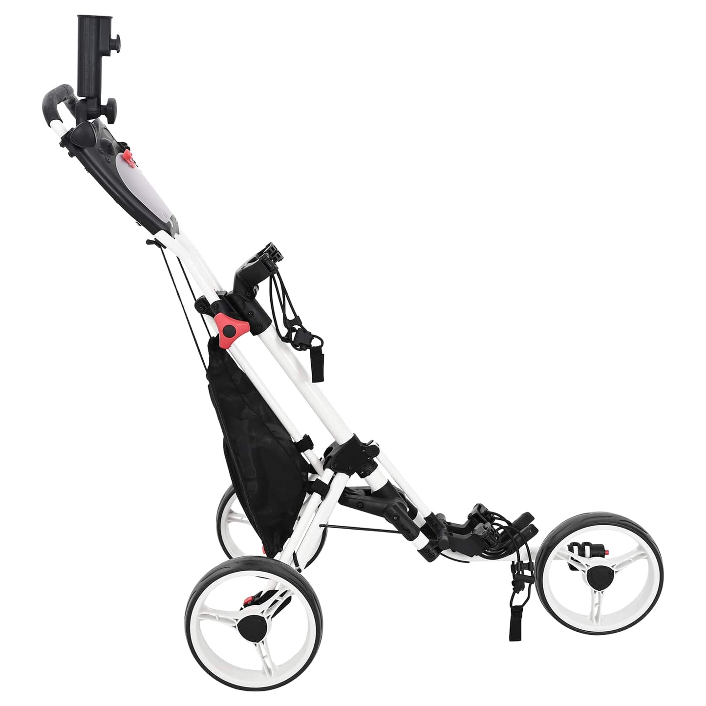 Golf Trolley Sort og Hvid 100 x 69 x 114 cm Aluminium