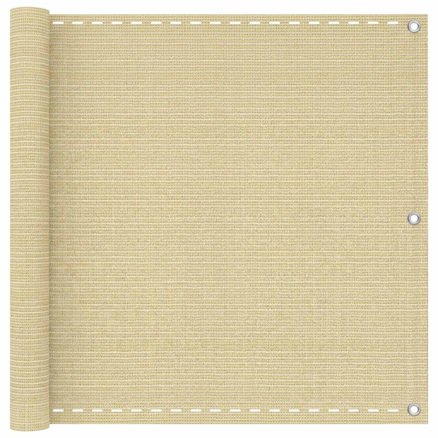 Altan Skærm Beige 75 x 700 cm HDPE og Aluminium