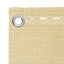 Altan Skærm Beige 75 x 1000 cm HDPE og Aluminium