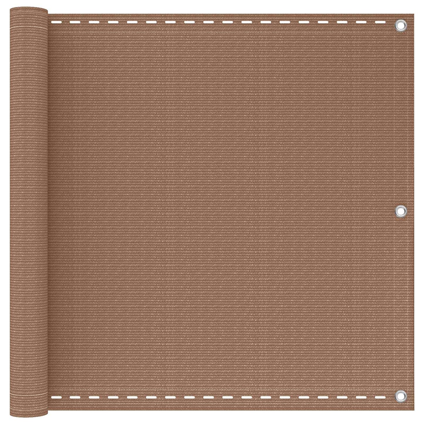 Altan Skærm Gråbrun 75 x 1200 cm HDPE og Aluminium
