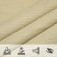 Solsejl Beige 2 x 6 m HDPE