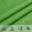 Solsejl Lys grøn 2 x 2 x 2 m HDPE
