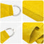 Solsejl Gul 2,5 x 6 m HDPE