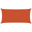 Solsejl Orange 2 x 6 m HDPE