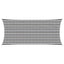 Solsejl Anthracit og hvid 2 x 4,5 m HDPE