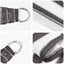 Solsejl Anthracit og hvid 2,5 x 4,5 m HDPE