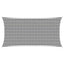 Solsejl Anthracit og hvid 2,5 x 4,5 m HDPE