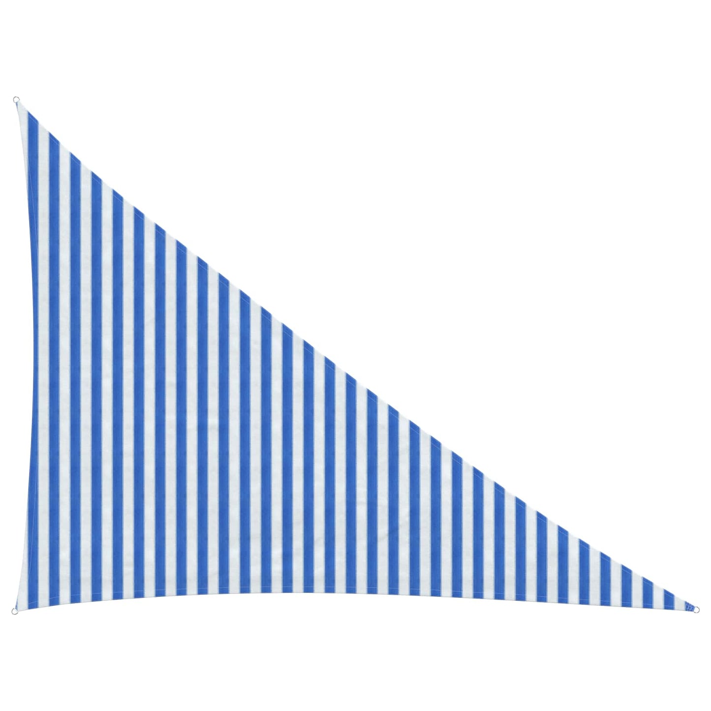 Solsejl Blå og Hvid 3 x 4 x 5 m HDPE