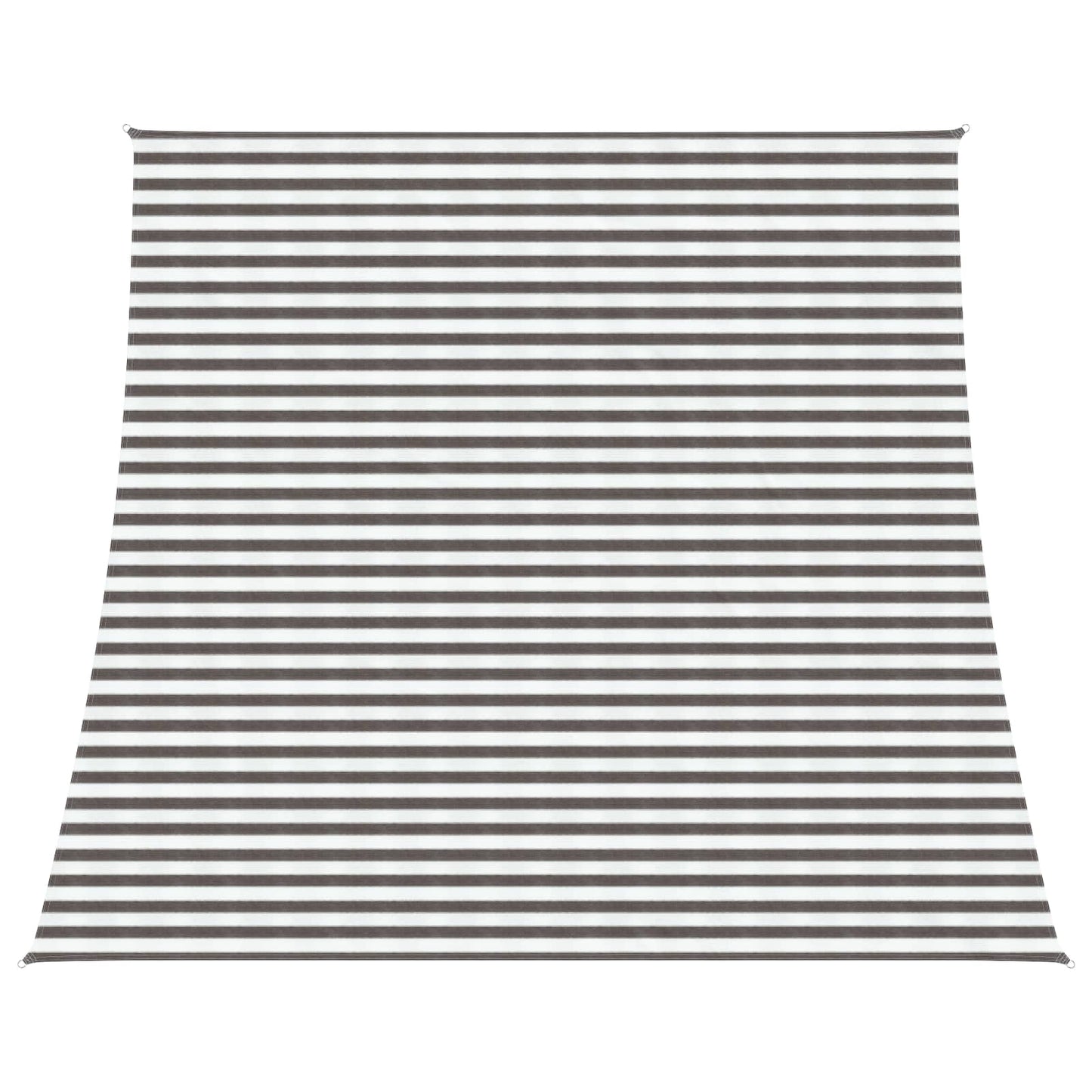 Solsejl Lys Grå og Hvid 4 / 5 x 4 m HDPE