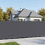 Balkon Afskærmning 150 x 1000 cm Stof med PU-belægning Antracit