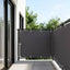 Balkon Afskærmning 150 x 1000 cm Stof med PU-belægning Antracit